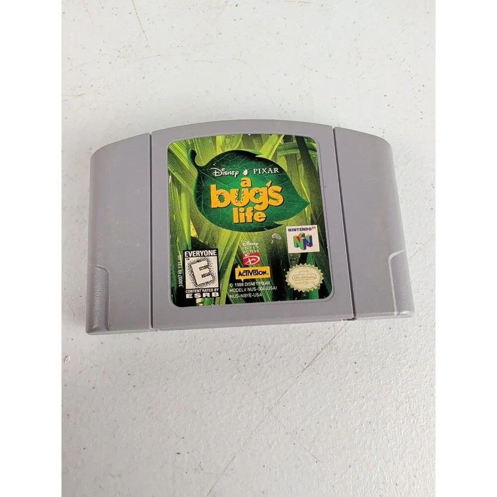 Vintage A Bug's Life Nintendo 64 N64 Game Cartridge 1999 Disney Pixar Activision